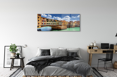 Quadro de vidro Itália Pontes Rio Edifícios