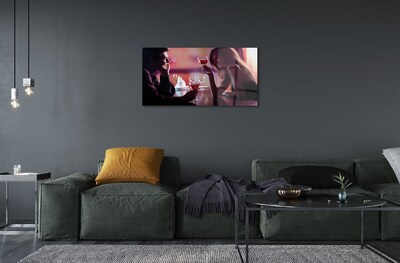 Quadro de vidro Óculos de pessoas