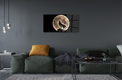 Pintura em vidro Lua do Lobo