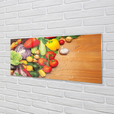 Pintura em vidro Cogumelos de abobrinha com alho