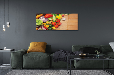 Pintura em vidro Cogumelos de abobrinha com alho