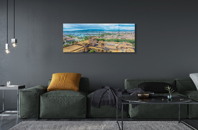 Quadro de vidro Cidade costeira do porto da Espanha