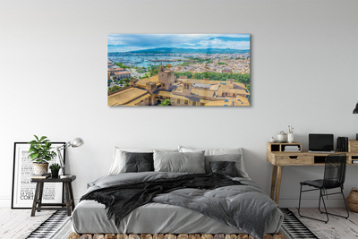 Quadro de vidro Cidade costeira do porto da Espanha