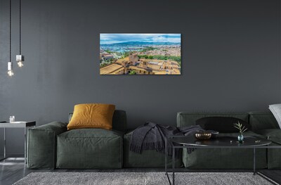 Quadro de vidro Cidade costeira do porto da Espanha