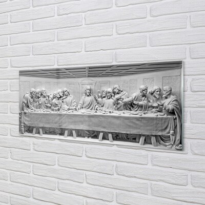 Pintura em vidro A peça A Última Ceia