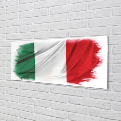 Pintura em vidro bandeira italiana