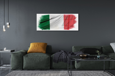 Pintura em vidro bandeira italiana