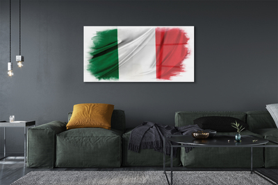 Pintura em vidro bandeira italiana