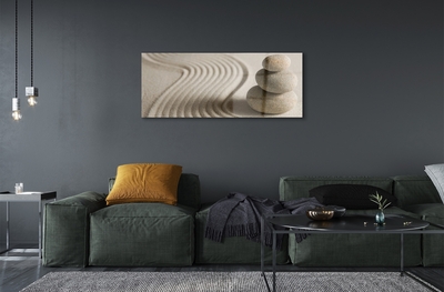 Pintura em vidro Estrutura de areia e pedra