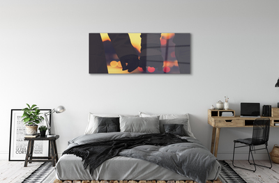 Pintura em vidro Pessoas mãos de luz