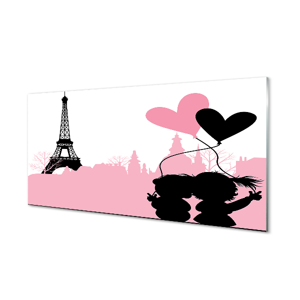 Pintura em vidro Torre do coração da cidade