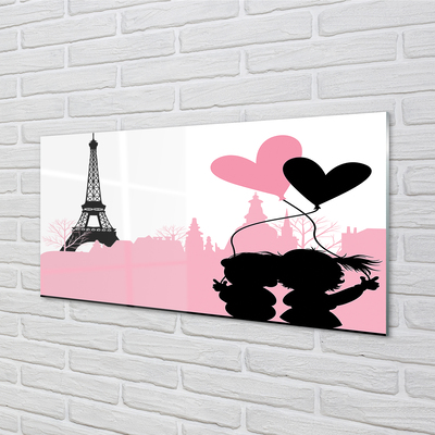 Pintura em vidro Torre do coração da cidade