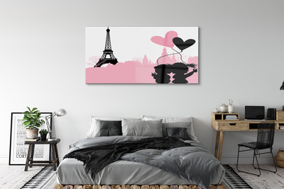 Pintura em vidro Torre do coração da cidade