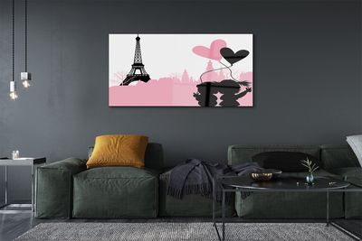 Pintura em vidro Torre do coração da cidade