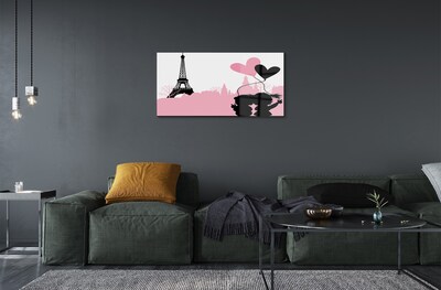 Pintura em vidro Torre do coração da cidade