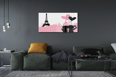 Pintura em vidro Torre do coração da cidade