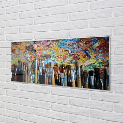 Quadro de vidro Pincéis de esfregaço