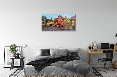Quadro de vidro Alemanha Cidade Velha Baviera