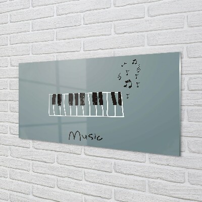 Pintura em vidro Partitura para piano