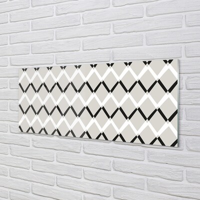 Pintura em vidro Padrão de diamante