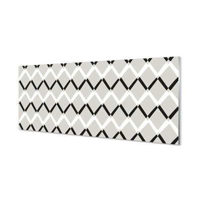 Pintura em vidro Padrão de diamante