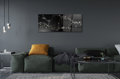 Pintura em vidro Gotas de água espirrando