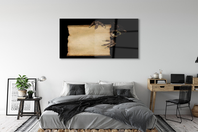 Pintura em vidro Carta de personagem assustadora