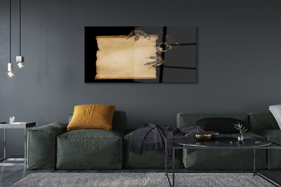 Pintura em vidro Carta de personagem assustadora