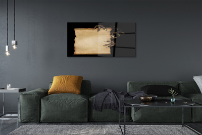 Pintura em vidro Carta de personagem assustadora