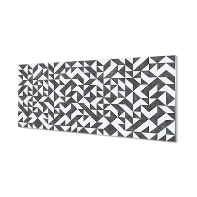 Quadro de vidro Polígonos