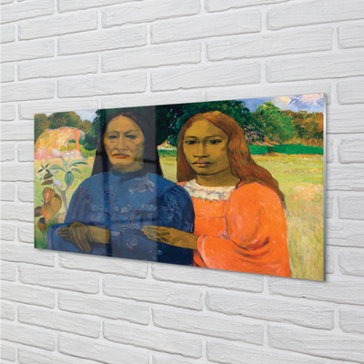 Pintura em vidro Duas Mulheres - Paul Gauguin