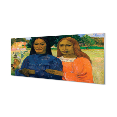 Pintura em vidro Duas Mulheres - Paul Gauguin