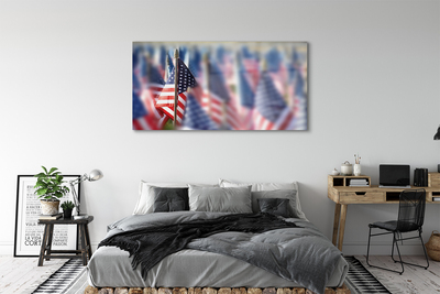 Quadro de vidro Bandeira dos Estados Unidos