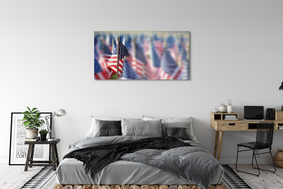 Quadro de vidro Bandeira dos Estados Unidos