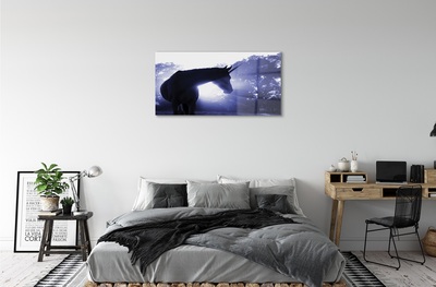 Quadro de vidro Floresta do Unicórnio