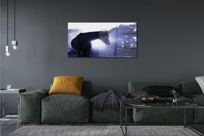 Quadro de vidro Floresta do Unicórnio