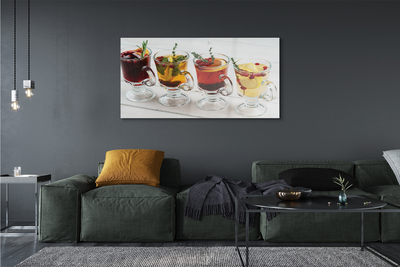 Quadro de vidro Chá de inverno ervas frutas