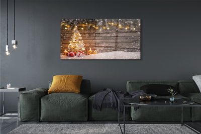 Pintura em vidro Decorações de neve para árvores de Natal