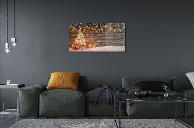 Pintura em vidro Decorações de neve para árvores de Natal