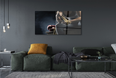 Quadro de vidro Luva de bandagem feminina