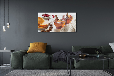 Pintura em vidro Xícara de chá de inverno