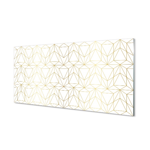 Quadro de vidro Contornos de triângulos