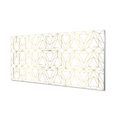 Quadro de vidro Contornos de triângulos