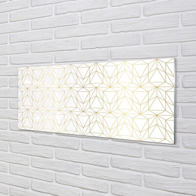 Quadro de vidro Contornos de triângulos