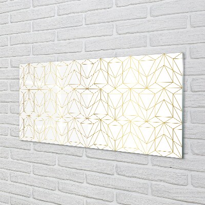 Quadro de vidro Contornos de triângulos