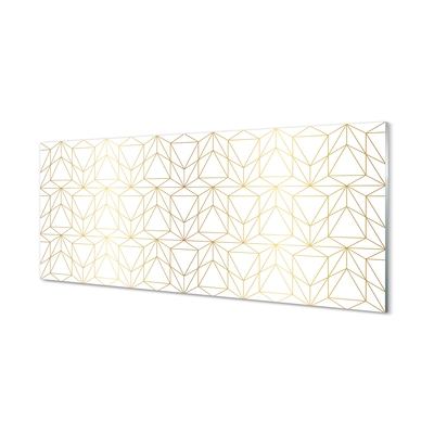 Quadro de vidro Contornos de triângulos