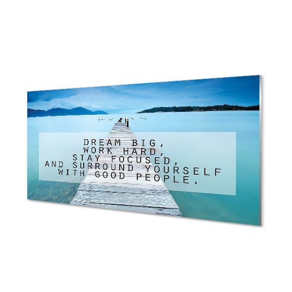 Pintura em vidro Panorama do mar