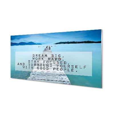 Pintura em vidro Panorama do mar