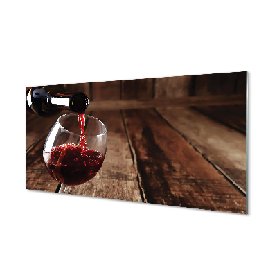 Quadro de vidro Tábuas de taças de vinho
