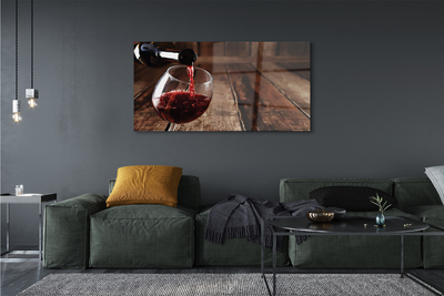 Quadro de vidro Tábuas de taças de vinho
